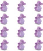 Mini Sea Horse Plush Toys, 12 Pack Tiny Plushies Ocean Stuffed Animals, Stocking Stuffer for Girls & Boys, Animals Figures for Party Favors, Goody Bags, Class Prizes (Sea Horse) - Image 3