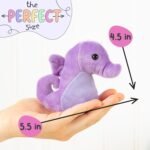Mini Sea Horse Plush Toys, 12 Pack Tiny Plushies Ocean Stuffed Animals, Stocking Stuffer for Girls & Boys, Animals Figures for Party Favors, Goody Bags, Class Prizes (Sea Horse) - Image 5