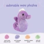 Mini Sea Horse Plush Toys, 12 Pack Tiny Plushies Ocean Stuffed Animals, Stocking Stuffer for Girls & Boys, Animals Figures for Party Favors, Goody Bags, Class Prizes (Sea Horse) - Image 7