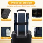 Dog Travel Bag, Weekend Dog Travel Accessories for Camping, Pet Travel Bags with 2 Collapsible Dog Bowls, 2 Travel Dog Food Container, 1 Waterproof Pet Feeding Mat - S, Tibetan Blue - Image 4