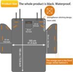 Alfheim Car Boot Liner Protector - Nonslip Waterproof Pet Dog Back Seat Cover - Durable Washable Cargo Cover Mat Travel, Universal for Medium Small Car Truck SUV (Grey) - Image 5