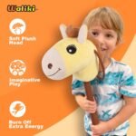 WALIKI Stick Horse Toy for Boys and Girls | Fun Cowboy & Cowgirl Pretend Play | Cool Toys for Kids Ages 3 4 5 6 | Birthday Gift for Active Toddlers (Vainilla) - Image 4