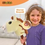 WALIKI Stick Horse Toy for Boys and Girls | Fun Cowboy & Cowgirl Pretend Play | Cool Toys for Kids Ages 3 4 5 6 | Birthday Gift for Active Toddlers (Vainilla) - Image 6