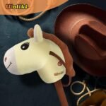 WALIKI Stick Horse Toy for Boys and Girls | Fun Cowboy & Cowgirl Pretend Play | Cool Toys for Kids Ages 3 4 5 6 | Birthday Gift for Active Toddlers (Vainilla) - Image 9