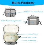 Dog Travel Bag, Dog Camping Essentials Traveling Accessories, Dog Mom Gifts, Dog Supplies Food Container Organizer for Pet Stroller, Pet Hiking Gear Stuff Puppy Doggy Tote Bag - Image 4