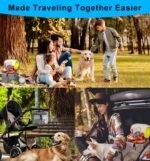 Dog Travel Bag, Dog Camping Essentials Traveling Accessories, Dog Mom Gifts, Dog Supplies Food Container Organizer for Pet Stroller, Pet Hiking Gear Stuff Puppy Doggy Tote Bag - Image 7