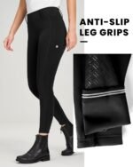 QUEENIEKE Women's Equestrian Breeches with Silicone Full Seat Horse Riding Tights with Pockets Tummy Control - Image 6