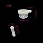 8 Pcs Small Bird Removable Transparent Bowl, Parrot Food Feeder with 8 Pcs Small Food Cups for Canary Finch Parrot Small Animal - Image 3