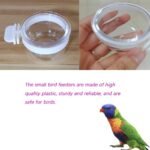 8 Pcs Small Bird Removable Transparent Bowl, Parrot Food Feeder with 8 Pcs Small Food Cups for Canary Finch Parrot Small Animal - Image 7