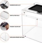 Mini Reptile Terrarium,8" x 8"x 8" Reptile Tank with Full View Visually Appealing，for Insect，Fish，Tarantula，Hermit Crab，Jumping Spider，Iguana，Tortoise，Leopard Gecko，Frog，Bearded Dragon - Image 6