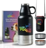 2025 New 9-in-1 Dog Water Bottle w/Stainless Steel Water & Food Bowls, Portable Dog Water Bottle, Dog Travel Accessories Included - Leash, Collar, Teething Toy, Carrier Bag - All-in-Kit for Hiking - Image 8