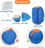 Dog Herding Ball for Dogs & Puppies, Play Ball Toy for Horse, Herding Ball for Cattle Dog, Herding Ball for Australian Shepherd, Dog Toy Ball | Oxford Fabric Cover, Pump, Patch Repair Kit (22inch) - Image 5