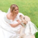 Dog Bow Veil, Pet Wedding Veil with Clip White Dog Wedding Veil Dres Handmade Dog Bride Headwear Costume Small Dog Wedding Outfit Hair Accessories for Birthday Wedding Party Decorations - Image 3