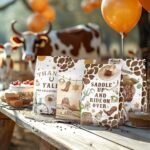 24 Pcs Cowboy Goodie Bags with Stickers - Cowboy Themed Birthday Party Favor Bags, Perfect for Kids' Cowboy Party Supplies and Treat Bags - Image 7