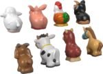 Fisher-Price Little People Toddler Toys Farm Animal Friends 8-Piece Figure Set for Pretend Play Ages 1+ Years - Image 3