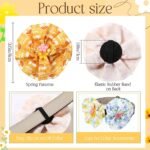 Sweetude 100 Pcs Spring Dog Collar Flowers Charms Bulk Pet Flower Collar Bow Ties Holiday Dog Accessories Grooming Supplies Puppy Bows Slides Attachment for Small Medium Large Dogs Cat - Image 4