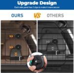 OUSHENG Car Dog Barrier for SUV, Adjustable Pet Divider Gate for Trunk Cargo Area, Universal-Fit Back Seat Heavy-Duty Wire Mesh Dogs Separator Guard Net, Vehicles Safety Travel Accessories - Image 3