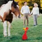 Hungdao 2 Pcs Horse Toys 11 Inches Latex Rubber Chicken Dog Toy Reduce Separation Anxiety Screaming Chicken Toy for Horse Pet(Red) - Image 6