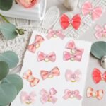 20PCS Dog Bows Cute Dog Hair Bows with Rubber Bands Pink Dog Hair Bows for Small Dogs Girl Handmade Puppy Bows with Rhinestone Pearls Girl Dog Accessories for Pet Hair Grooming - Image 5