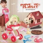 Dog Toys for Kids Girls with Puppy Stroller,DIY Dog House,Interactive Stuffed Dog and 11 Pcs Toy Dog Accessories,Puppy Pet Care Pretend Play Set for 3 4 5 6 7 Year Old Toddler Girls Gifts - Image 3