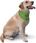 I Solemnly Swear I Am Up to No Good Dog Bandana,Adjustable Bandana,Reversible,Pet Accessories for Dog Lover (Green-1) - Image 3