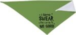 I Solemnly Swear I Am Up to No Good Dog Bandana,Adjustable Bandana,Reversible,Pet Accessories for Dog Lover (Green-1) - Image 5