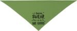 I Solemnly Swear I Am Up to No Good Dog Bandana,Adjustable Bandana,Reversible,Pet Accessories for Dog Lover (Green-1) - Image 10