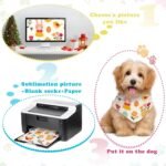 100 Pcs Sublimation Blank Dog Bandanas Heat Transfer Washable Triangle Dog Scarf DIY Sublimation PET Bandana Dog Bib Kerchief Puppy Accessories for Dogs Cat, White (30.71 x 21.65 Inch) - Image 6