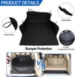 Cargo Liner for Dogs Compatible with Toyota Land Cruiser Prado 150 2010-2023, Pet Dog Trunk Cargo Liner, Waterproof Anti-Dirty Pet Cargo Cover Dog Seat Mat, with Bumper Flap Protector - Image 3