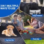 Cargo Liner for Dogs Compatible with Toyota Land Cruiser Prado 150 2010-2023, Pet Dog Trunk Cargo Liner, Waterproof Anti-Dirty Pet Cargo Cover Dog Seat Mat, with Bumper Flap Protector - Image 6