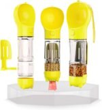 Dog Water Bottle Portable – Leak Proof and Lightweight Water Bottle for Dogs– Travel Water Bottle with Bowl–Dog Walking Accessories,Water Dispenser with Food Container & Poop Bag, YELLOW - Image 7