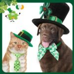 Talltalk 240 Pcs Valentine's Day Dog Bow Ties St. Patrick's Day Dog Collars Adjustable Dogs Bow Ties Collar Valentines Dog Accessories for Pet Small Medium Dog Cat Accessories(Shamrock) - Image 4
