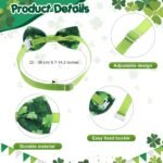 Talltalk 240 Pcs Valentine's Day Dog Bow Ties St. Patrick's Day Dog Collars Adjustable Dogs Bow Ties Collar Valentines Dog Accessories for Pet Small Medium Dog Cat Accessories(Shamrock) - Image 7
