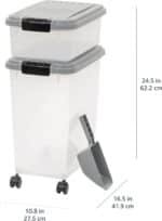 Amazon Basics 3-Piece Airtight Dog Food Storage Container Combo with Scoop, 33 QT + 12 QT - Image 14