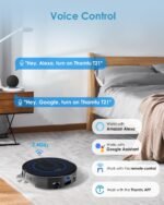 Robotic Vacuum with Mop, Hidden Lidar Camera, Smart Navigation,Ultra-Thin,Ideal for Pet Hair and Home - Image 6