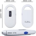 Pet Microchip Scanner, Handheld Animal Microchip Scanner, Rechargeable Portable Microchip Reader, Supports ISO 11784/11785, FDX-B and EMID for Dogs/Pets/Cats/Pigs/Animals (White) - Image 4