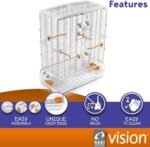 Vision L12 Wire Bird Cage, Bird Home for Lovebirds and Cockatiels, Tall Large, 83315 - Image 4
