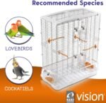 Vision L12 Wire Bird Cage, Bird Home for Lovebirds and Cockatiels, Tall Large, 83315 - Image 7