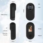 1080P Dog Collar Camera, Lightweight Pet Collar Cam with 0.96 inch LCD Display, 170° Wide Angle, Mini Pet Camera for Dogs Cats - Image 4