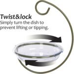 Mealworm and Blue Bird Feeder - Jacobi Jayne® Easy-Clean Hanging Treat Dish - Ideal for Bird Seed, Mealworms & Table Scraps - Hanging Bird Feeder for Wild Bird Food (Hanging Treat Dish) - Image 3