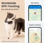 Tractive GPS Tracker & Health Monitoring for Cats (6.5 lbs+) - Market Leading Pet GPS Location Tracker | Wellness & Escape Alerts | Waterproof | Works with Any Collar (Dark Blue) - Image 3