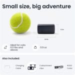 Tractive GPS Tracker & Health Monitoring for Cats (6.5 lbs+) - Market Leading Pet GPS Location Tracker | Wellness & Escape Alerts | Waterproof | Works with Any Collar (Dark Blue) - Image 6