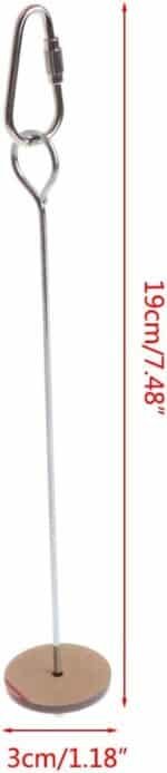 Bird Food Holder Parrot Foraging for Hanging Stainless Steel Treat Veggie Skewer for Parakeets Conures - Image 8