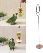 Bird Food Holder Parrot Foraging for Hanging Stainless Steel Treat Veggie Skewer for Parakeets Conures - Image 9