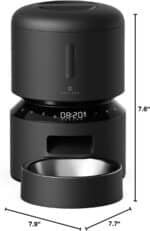 PETLIBRO Automatic Cat Feeder, Automatic Cat Food Dispenser with Freshness Preservation, Timed Cat Feeders for Dry Food, Up to 50 Portions 6 Meals Per Day, Granary Pet Feeder for Cats - Image 9