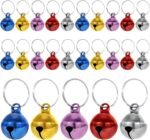 25 Pcs Colorful Pet Bells with Loud Crisp Sound, Cat Bells and Doag Collar Bells with Keyring, Anti-Lost Training Bells, Training Jingle Bell Collar Pendant, Charm Pet Pendant Accessories - Image 2