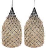 2Pcs Slow Feed Hag Net Hay Bag Feeder with 1.75"x1.75" Holes for Horses and livestocks,42 Inch,Black - Image 2