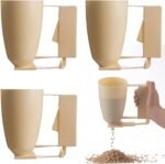 4 Pack Birds Seed Scoop Birds Seed Dispenser Bird Food Funnel Quick Release for Easy Bird Feeder Filling - Image 2