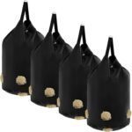 4 Pcs Hay Feeder Bags Slow Feed Hay Bags 1680D Oxford Cloth Hay Net Hanging Less Hay Waste Tote Bags Waterproof Large Capacity Feeding Bags for Horse Sheep Goats Stall Trailer Feeding Supplies - Image 2