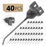 40PCS Hay Rake Teeth 182, Heavy Duty Universal Replacement Hay Rake Tines Rubber Mounted Tedder Baler Pickup Bolt On Tine Tooth Parts, Fits John Deere New Holland 256 Ford New Idea AC AGCO IHC - Image 2